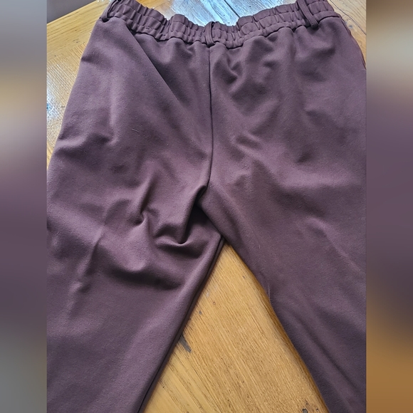 Rachel Zoe brown knit spandex stretch pant elastic waist 8 - Picture 8 of 8